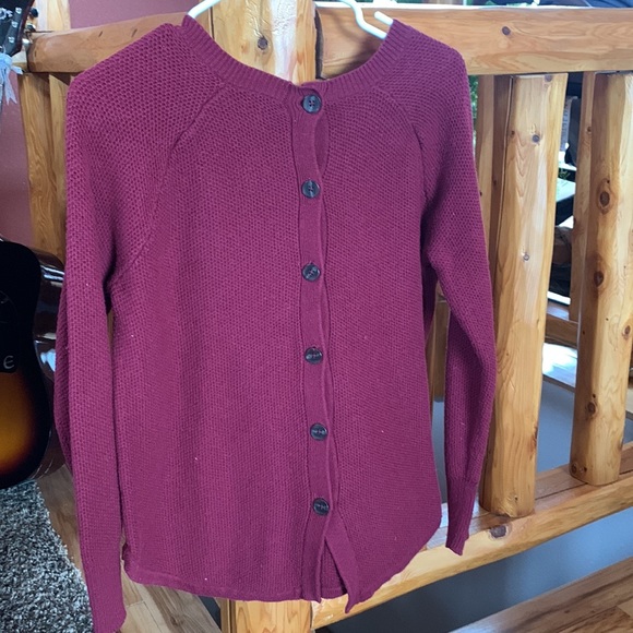 Madewell_maroon sweater - Picture 3 of 3